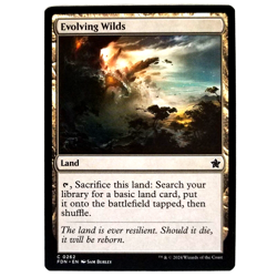 x1 Foil Evolving Wilds MTG FDN M/NM Land Common Foundations TCG CCG - Image 1