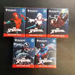 Magic The Gathering Spider-Man Complete Welcome Deck Set 0f 5 MTG Sealed - Image 1