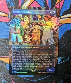 Faerie Artisans NM Rainbow Foil 1628 MTG Secret Lair Drop Unplayed Magic - Image 1