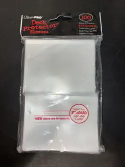 100 ULTRA PRO Clear STANDARD SIZE DECK PROTECTORS Card Sleeves MTG Pokemon - Image 1