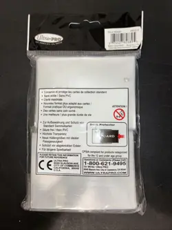 100 ULTRA PRO Clear STANDARD SIZE DECK PROTECTORS Card Sleeves MTG Pokemon - Image 2