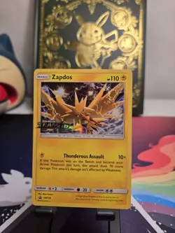 Zapdos SM159- (Prerelease) Holo Sun Moon Black Star Promo Pokemon - Image 1