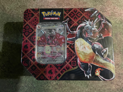 Pokemon TCG: Paldean Fates Tin - Charizard - New & Sealed | 5 Packs - Image 1