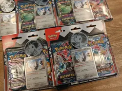 Pokemon TCG Lot Of 5, Obsidian Flames, Twilight Masquerade Blister 2 Pack Sealed - Image 3