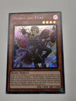 yugioh Medius The Pure - DUAD-ENSP1 Secret Rare Limited Edition Lightly Played - Image 1