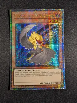 Yugioh Blackwing - Kalut the Moon Shadow RA03 1st Quarter Century Secret Rare NM - Image 1