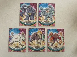 2000 Topps x5 Pokemon Card Lot Fighting Type Machamp Hitmonchan Hitmonlee NM/LP - Image 1