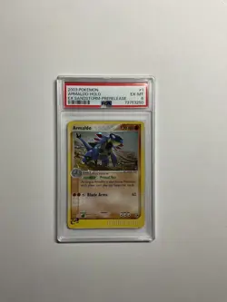 PSA 6 Armaldo 2003 EX Sandstorm 1/100 Prerelease, Holo Stamped Pokemon Card - Image 1