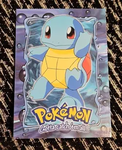 Squirtle Topps Trading Cards E9of 12 Pokemon Card Nintendo Black Label EXC-NM - Image 1