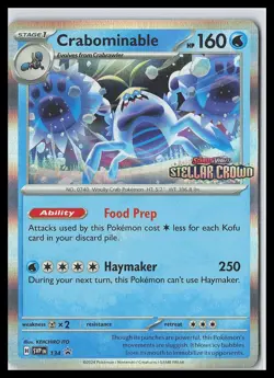 Crabominable 134/142 Sv: Scarlet & Violet Promo Cards Holo - Image 1