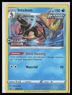 Inteleon - (Prerelease) SWSH113 SWSH: Sword & Shield Promo Cards Holo - Image 1