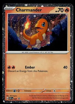 Charmander - 047 (Cosmos Holo) 047 Sv: Scarlet & Violet Promo Cards Holo - Image 1