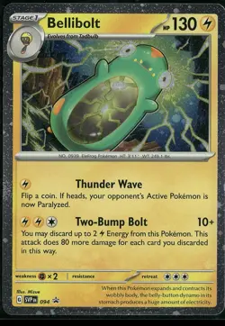 Bellibolt - Cosmos Holo - Temporal Forces Blister Promo SVP 094 Pokemon Card NM - Image 1