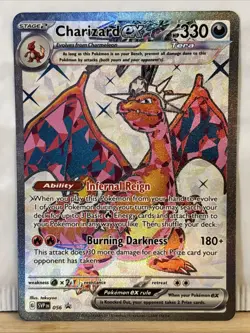Pokemon TCG Charizard ex SVP 056 Scarlet & Violet Holo Black Star Promo Card - Image 1