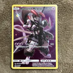 Armored Mewtwo SM228 Promo Holo Collector's Chest 2019 Pokemon Card TAIL SWIRL - Image 1