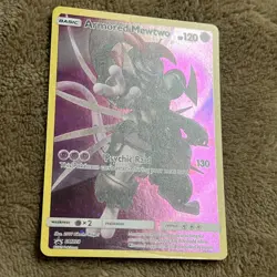 Armored Mewtwo SM228 Promo Holo Collector's Chest 2019 Pokemon Card TAIL SWIRL - Image 3