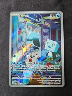 Eiscue 205/193 Pokemon Paldea Evolved Illustration Card Rare Near Mint Condition - Image 1