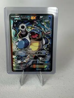 Pokemon Blastoise EX XY122 Black Star Promo Full Art Holo Card - Image 1