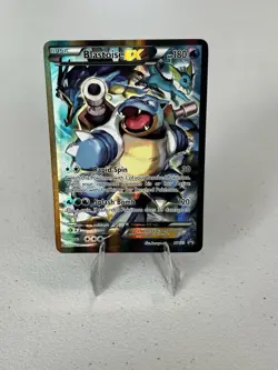 Pokemon Blastoise EX XY122 Black Star Promo Full Art Holo Card - Image 3