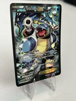 Pokemon Blastoise EX XY122 Black Star Promo Full Art Holo Card - Image 4
