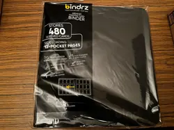 TCG Pokemon Trading Card Binder, 480 Sleeved Cards, 12 Pockets, Zipper Side Load - Image 1