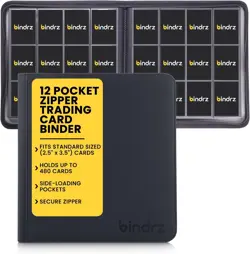 TCG Pokemon Trading Card Binder, 480 Sleeved Cards, 12 Pockets, Zipper Side Load - Image 4