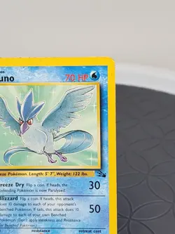 Articuno Pokemon Card Non Holo Rare Vintage Trading Card Fossil Set 2/62 WOTC - Image 4