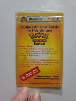 Dragonite Black Star Promo *The First Movie* Pokemon Card Brand New Sealed - Image 1