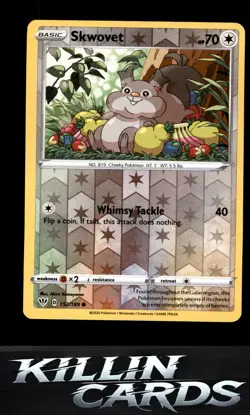 Reverse Holofoil Skwovet 152/189 Pokemon Common SWSH03: Darkness Ablaze Card NM - Image 1