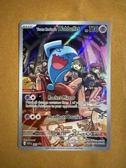 Team Rocket's Wobbuffet 203 Sv: Scarlet & Violet Promo Cards Holo Pokemon Card - Image 1