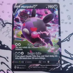 Morpeko V 095/172 SWSH09: Brilliant Stars NM-M Pokemon Card TCG - Image 1