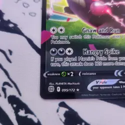 Morpeko V 095/172 SWSH09: Brilliant Stars NM-M Pokemon Card TCG - Image 3