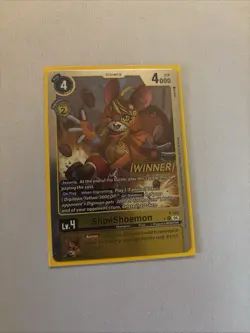 Digimon Card Game - ShoeShoemon - Promo Winner Foil (ENG) P-165 - Image 1