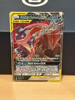 Pokemon TCG Unbroken Bonds Greninja & Zoroark GX Tag Team 107/214 Card NM - Image 1