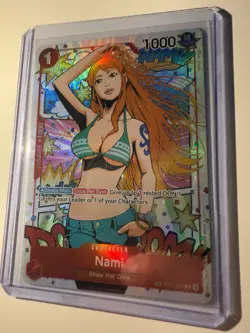 One Piece TCG Card - Wings Of The Captain OP06 - ST01-007 Nami TR Treasure Rare - Image 1