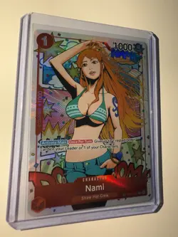 One Piece TCG Card - Wings Of The Captain OP06 - ST01-007 Nami TR Treasure Rare - Image 2