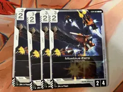 Gundam Card Game Starter Deck Moebius Zero ST04-003 SEED Strike x4 - Image 1