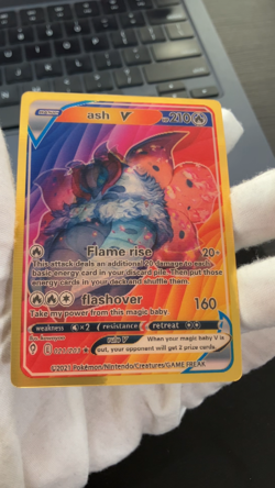 Pokemon 3D Ash HP 210 V ACG Lenticular Pokemon Card - Image 2