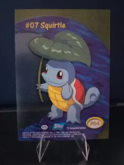 2000 Topps Pokemon Squirtle PC4 TV Animation Clear Card 07 - Image 2