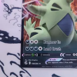 Tyranitar V Fusion Strike 158/264 LP Pokemon Card TCG - Image 3