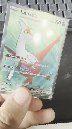 Pokemon TCG Latvia's EX Surging Sparks Ultra Art Rare Card 220/191 Near Mint NM - Image 2