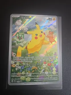 Pokemon Scarlet & Violet Pikachu SVP FULL ART 088 Promo Card - NEAR MINT - Image 1