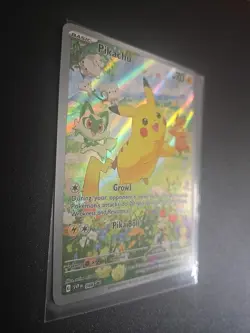 Pokemon Scarlet & Violet Pikachu SVP FULL ART 088 Promo Card - NEAR MINT - Image 2