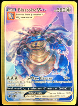 Pokemon 3D Blastoise HP 350 Vmax ACG Lenticular Pokemon Card - Image 1