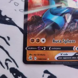 Lucario V 146/264 NM Fusion Strike Ultra Rare Holo Pokemon Card TCG - Image 3