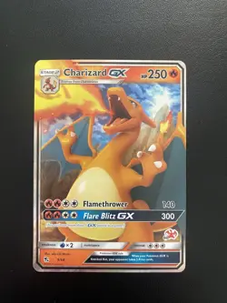 Pokemon TCG Charizard GX 9/68 Battle Academy Stamped Holo Card NM Condition - Image 1