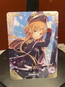 Asuna Yuuki Sword Art Online Waifu Anime Card Goddess Story CCG - Image 1