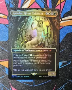 Karador Ghost Chieftain NM Rainbow Foil 1646 MTG Secret Lair Drop Unplayed Magic - Image 1