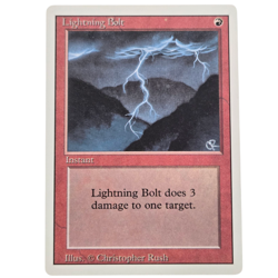 MTG Lightning Bolt Revised 3ED Common Red Instant Magic the Gathering - Image 1