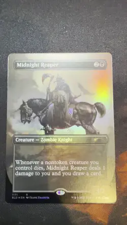 Midnight Reaper - Foil Extended Art Secret Lair NM MTG - Image 2